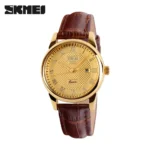 SKMEI 9058 Brand Lovers Quartz Watch Love Witness Time Watches Women Men Fashion Casual Leather Strap Waterproof Wristwatches - Image 10