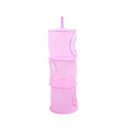 3/4 Shelf Foldable Toy Hanging Storage Net Organizer Space Saving for Kids Room Zipper Bra Drying Basket Mesh Stoage Bag Cage - Image 9