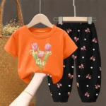 Summer Sets Children's Clothing Girls Kids Toddler Clothes Cute Fashion T-shirt Top Pants 2PCS Baby Girl Clothes - Image 17