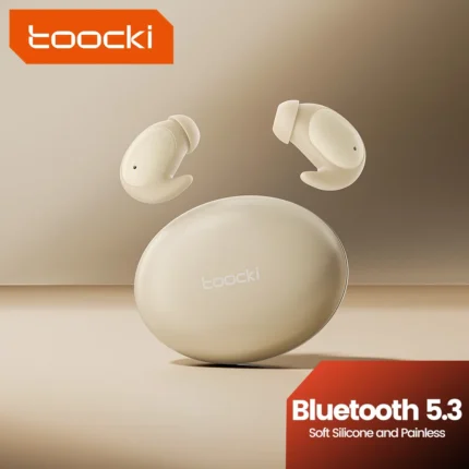 Toocki TWS Wireless Earphone Bluetooth 5.3 ANC In Ear Headphone Touch Control Mini ENC Headphones Soft Earbuds For Sleeping
