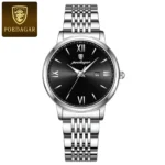 POEDAGAR Ladies Wristwatch Luxury Waterproof Luminous Date Gold Watch For Women Dress Stainless Steel Quartz Women's Watches+Box - Image 13