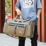 Travel Bag Large Capacity Handbag Portable Outdoor Carry Luggage Convenient Practical Male's Weekend Duffle Bags Random Letters - Image 4