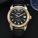 LONGLUX automatic man watch business leisure dating mechanical wristwatches day date waterproof leather  mens watch men gift - Image 8