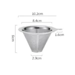 Reusable Coffee Filter Holder Versatile Double Layer Stainless Steel Coffee Tea Strainer Coffee Accessories Coffe Making Tool - Image 6