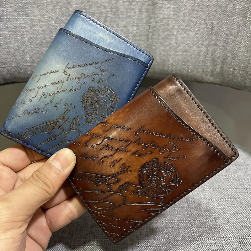 S6aaf3d76a9d24ba3b96c2ec4ee407d16r.webp DIMY 2025 Card Pack Men's Ultra Thin Leather Folding Card Holder Business Card Holder Multi slot Bank Card - Image 1