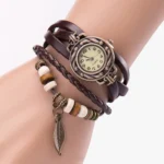 High Quality Women Genuine Leather Vintage Quartz Dress Watch Bracelet Wristwatches Watch Women Luxury Watch - Image 18