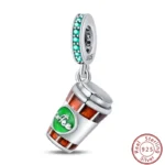 Dessert Afternoon Tea Series 925 Silver Coffee Cake Pizza Fries Sweet Charms Beads 3mm DIY Fine Jewelry Making - Image 49