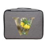 Handbags Documents Luggage Organizer Men Outdoor Travel Credentials Storage Bag Women Golden Flower Print Waterproof Briefcase - Image 8