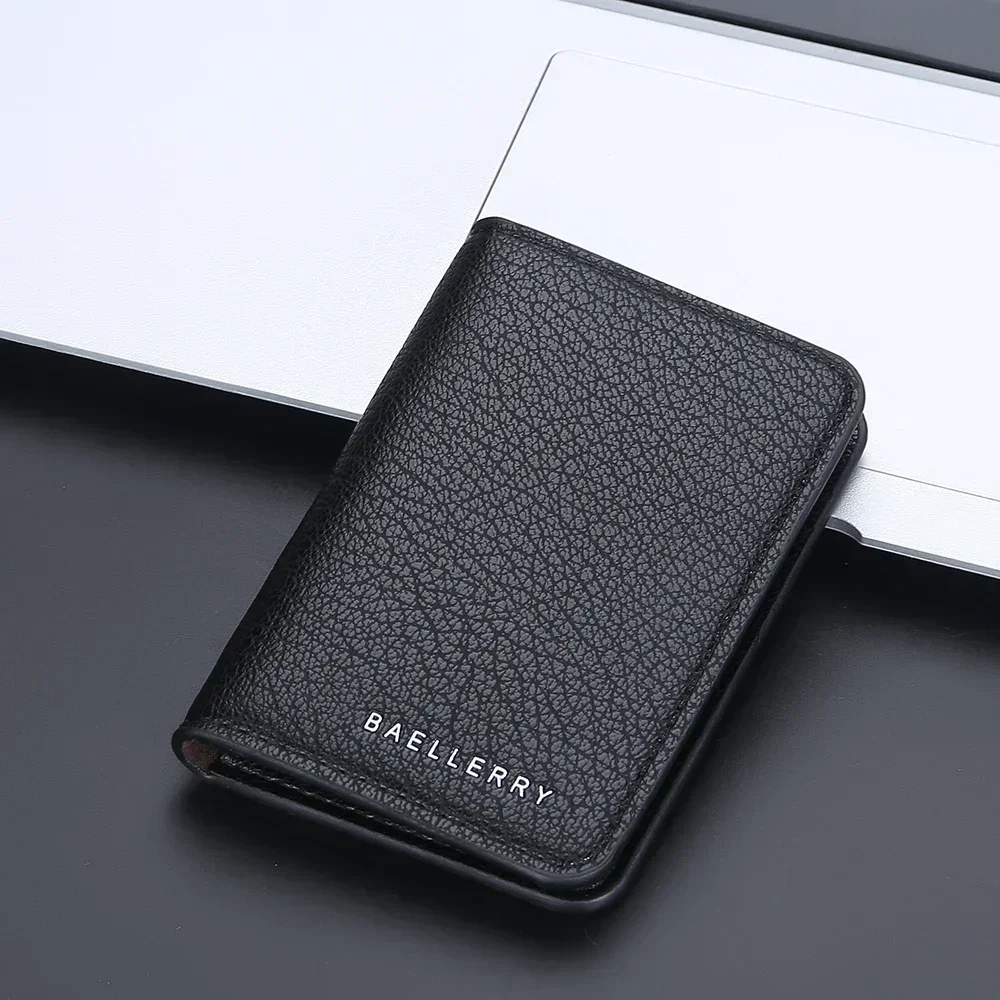 S6e6bf623485e41c4a4cb006ff7a24aaeK.webp Multi-card Slot Solid Color Portable Leather Card Case Universal Bank Card Credit Cards ID Card Holder Travel Purse Organizer - Image 1