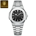 POEDAGAR Luxury Man Wristwatch Business Stainless Steel Quartz Men Watch Waterproof Luminous Date Square Men's Watches Clock+Box - Image 11