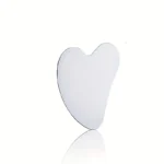 1pc Stainless Steel Gua Sha Tool, Ultra-thin Heart with Triangle Face And Hand Massager, Relax Metal Massager - Image 7
