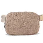 New Metal Buckle Sherpa Belt Bag Women Lamb Cashmere Chest Bag Bum Bag Crossbody  Everywhere Teddy Travel Waist Bag Fanny Pack - Image 4