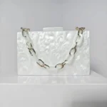Clutch New Box Bag Evening Chain Shoulder Crossbody Acrylic Beaded Handle Wedding Designer Handbags Women Luxury 2025 Party Mini - Image 5