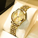 OLEVS Elegant Fashion Women's Watches Luxury Brand Original Quartz Watch for Ladies Waterproof Stainless Steel Luminous Date - Image 13