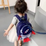Rh-Mochi Kids Backpack With Safety Guide 3d With Drawing / Rocket / Lightweight / School - Image 5
