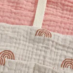 Baby bedside dual-pocket storage bag Portable diaper storage bag Newborn bedside multi-functional storage bag cute - Image 5