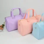 Waterproof Fashion Travel Sport Bags Large Capacity Nylon Travel Handbag Men Shoulder Bag Purple Waterproof Travel Duffle Bag - Image 3