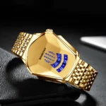 Binbond Top Luxury Brand Trend Cool Men's Wrist Watch Stainless Steel Technology Fashion Quartz Watch For Men JiChe01 - Image 6