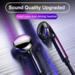 1.2M Wired Earphones Stereo Bass In Ear 3.5mm Wired Headphones With Microphone Sport Music Headset Handsfree For Android - Image 6