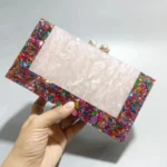 Patchwork Fashion Acrylic Shoulder Bag Crossbody Chain Clutch Evening Summer Mobile Phone Black Purse Female Bags Party Small - Image 8