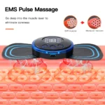 EMS Electric Neck Massager Lcd Display Cervical Massage Patch Low Frequency Pulse Muscle Stimulator Pain Relief Relaxation - Image 3
