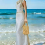 2025 New Spring Summer Women's Wedding Bride Bag Handmade Knitted Clutch Luxury Evening Party Purse Bridesmaid Bag
