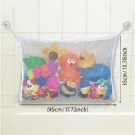 Baby Bathroom Mesh Bath Bag Kids Cartoon Basket Net Children's Games Network Waterproof Cloth Sand Toys Beach Storage Organizer - Image 8