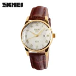 SKMEI 9058 Brand Lovers Quartz Watch Love Witness Time Watches Women Men Fashion Casual Leather Strap Waterproof Wristwatches - Image 8