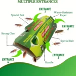 Cockroach Trap Sticker 10pcs, Household Indoor Kitchen Safety Glue Bug Sticky Board, Pest Control