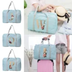 Gold Lettern Series Travel Bag Unisex Large Capacity Organizers Foldable Luggage Handbags Clothes Storage Duffle Carry on Bags