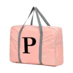 Travel Carry Bag Foldable Luggage Handbags Clothes Organizer 2024 Black Letter Pattern Series Women Weekend Travel Duffle Bag - Image 22