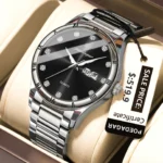 POEDAGAR Top Luxury Watch For Man Date Week Waterproof Luminous Man Wristwatch Quartz Stainless Steel Men's Watches Sports Reloj - Image 11