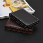 Business Men's Card Holder Magnetic Attractive High Quality PU Leather Business Card Case Name Card Box - Image 3