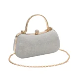 Elegant Glitter Evening Banquet Bag Rhinestone Box Shoulder Bag Crossbody Bag Ladies Clutch Bag Birthday party bag free shipping