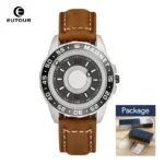 EUTOUR Original Magnetic Sport Luxury Simple Quartz Waterproof Men's Watch Leather Steel Strap Business Fashion Casual Watch - Image 7