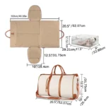 Fashion Large PU Folding Suit Storage Bag Women High Capacity Luggage Handbag Travel Sport Outdoor Multi Function Organizer - Image 2