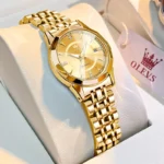 OLEVS Original Brand Elegant Women's Watches Waterproof Luminous Quartz Watch for Lady Necklace Bracelet Gift Box Set Calendar - Image 7