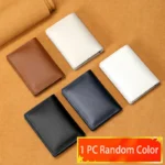 2023 Real Leather Slim ID Credit Card Holder Men and Women Minimalism Cowhide ins Mini Ultrathin Cards Cases wallet - Image 7
