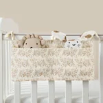 Baby bedside dual-pocket storage bag Portable diaper storage bag Newborn bedside multi-functional storage bag cute - Image 12