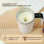 USB Rechargeable 380ml Electric Coffee Mug   Magnetic Stirring  Portable  Ideal for Home  Office  Easy to Clean - Image 3