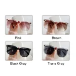 Fashion Oversized Sunglasses Woman Brand Designer Vintage Square Sun Glasses Female Big Frame Gradient Shades Oculos De Sol - Image 6