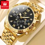 OLEVS 2932 Men Watch HD Night Light Waterproof Moonphase Men Watch Fashion Business Chronograph Luxury Brand Quartz Watch Reloj - Image 7