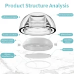 INfiter Crystal Airpods Pro Earbuds Replacement Airpods Pro 2 Ear Tips Airpods Pro 2 Eartip Airpods Pro Eartips Original Tips - Image 3