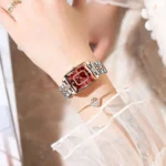 POEDAGAR Luxury Watch For Woman Elegant Waterproof Calendar Ladies Watch Rectangle Stainless Steel Quartz Women's Watches Female - Image 6