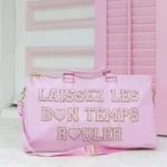 Stock High Quality Beauty Overnight Luggage Outdoor Sports Gym Duffle Bag Waterproof Nylon Travel Bag Duffel Bag Women - Image 3