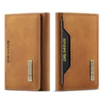 Green Three Fold Card Holder Case Retro PU Leather Credit Cards Holders Bag Business Multiple Slots Magnetic Suction Small Pack - Image 7