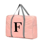 Travel Carry Bag Foldable Luggage Handbags Clothes Organizer 2024 Black Letter Pattern Series Women Weekend Travel Duffle Bag - Image 30