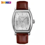 SKMEI 9306 Fashion Quartz Mens Watches Luxury Leather Date Calendar Waterproof Sport Men Wristwatches Clock  Relojes Para Hombre - Image 10