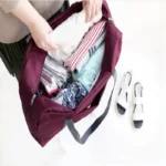 Foldable Travel Duffel Bag for Airlines Carry on Bag for Women and Girls Lightweight Large Capacity Sports Weekend Trip Overnigh - Image 4