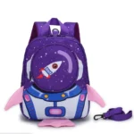 Rh-Mochi Kids Backpack With Safety Guide 3d With Drawing / Rocket / Lightweight / School - Image 2